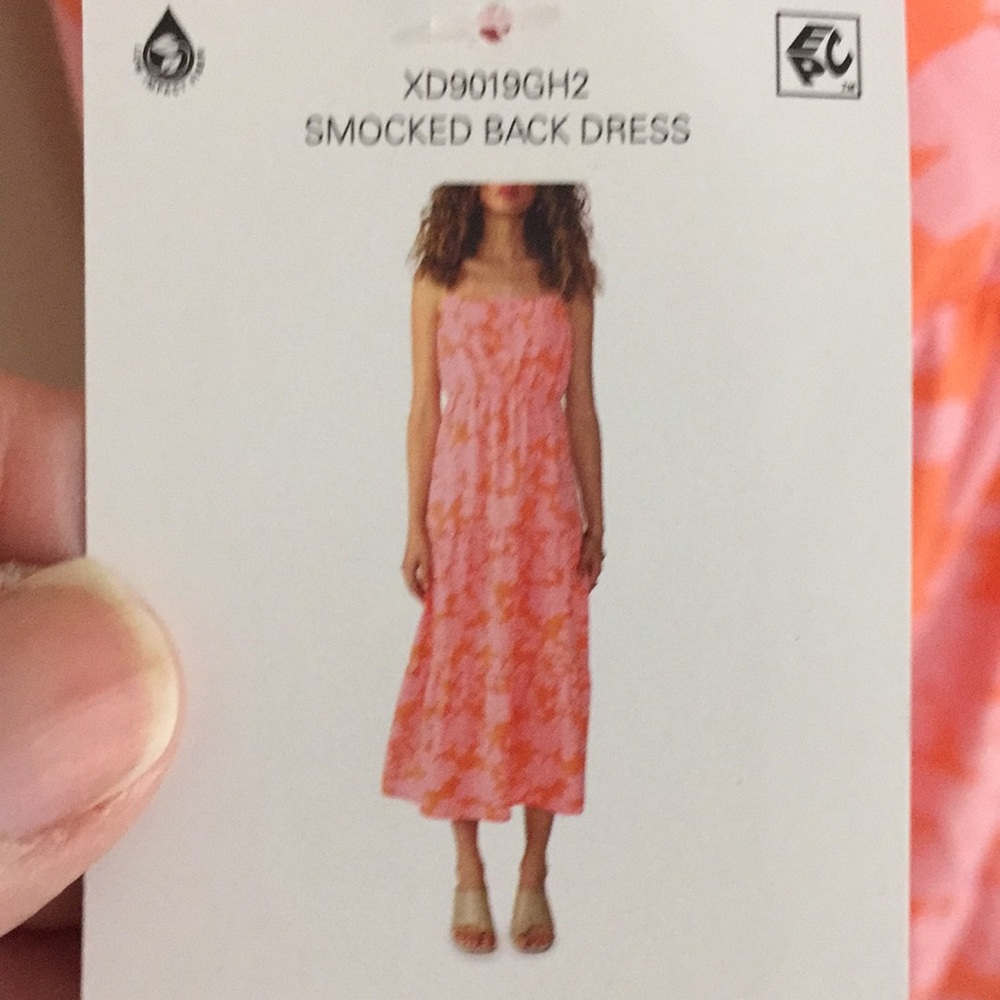Social Standards Tropical Smocked Back Maxi MIDI Sundress Size XXL NWT